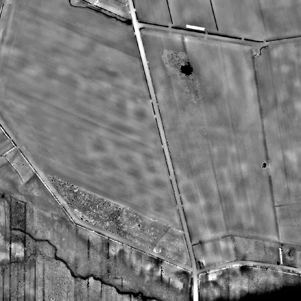 Local relief model van het celtic field bij Anderen, zonder karteringen