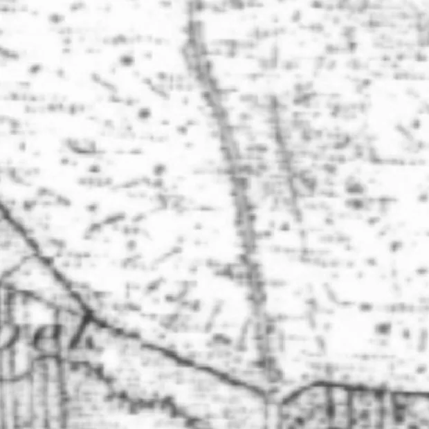 De uitsnede op de kaart van 1850