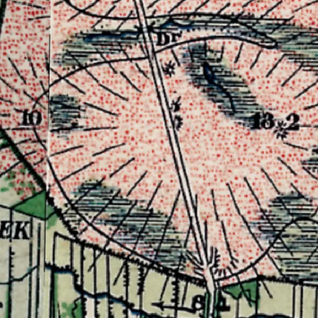 De uitsnede op de kaart van 1900