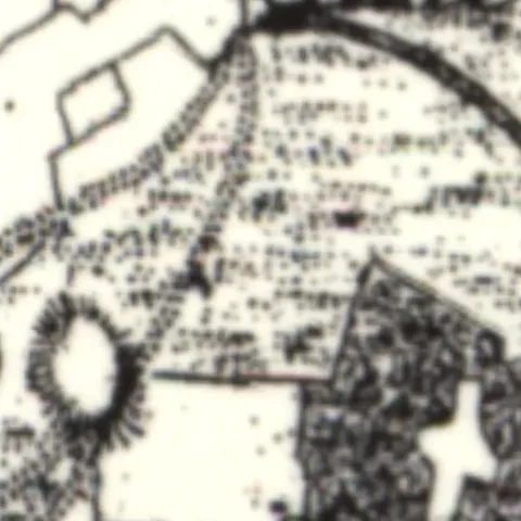 Eext op de topografische kaart van 1815.