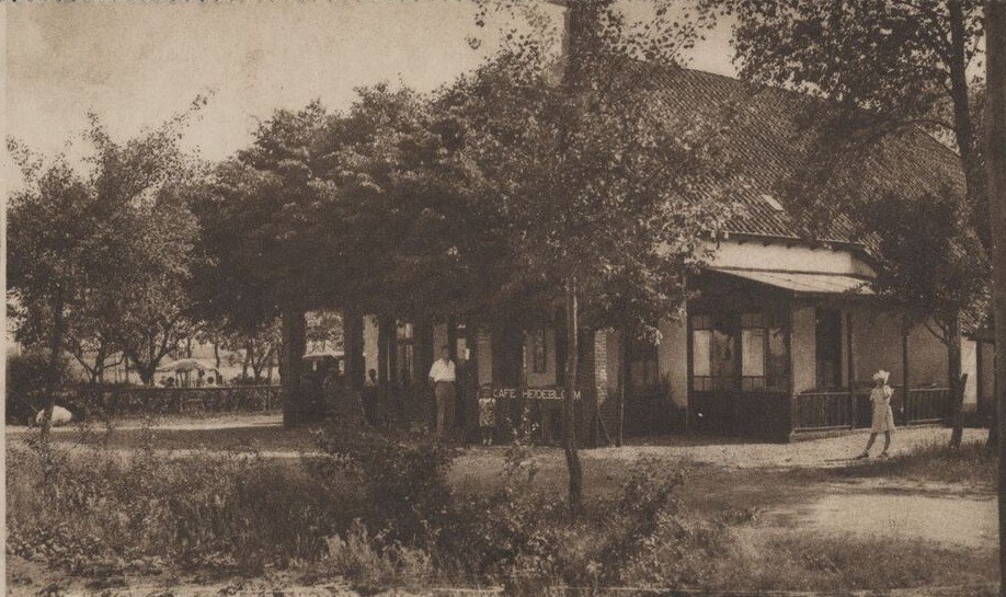 De Heidebloem, de zaal van Schipborg voor veiling, dans en schilderijen