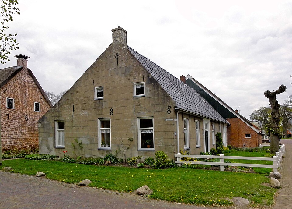 Het schultenhuis aan de Brinkstraat in Anloo