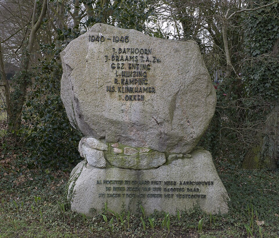 Het oorlogsmonument van Eext